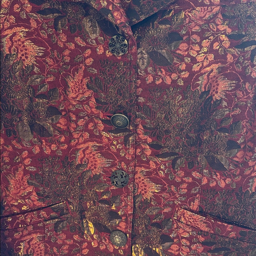 Chico’s Jacquard Jacket Size Medium - image 3